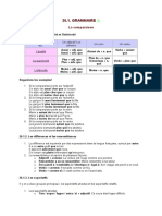 Cours Grammaire La Comparaison