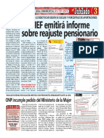 MEF Emitirá Informe Sobre Reajuste Pensionario: Ubilado Ubilado Ubilado Ubilado Ubilado