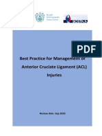 Best Practice Book For Management of Anterior Cruciate Ligament Injuries