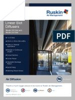 Linear Slot Diffusers: Model 20cslot and Model 25cslot