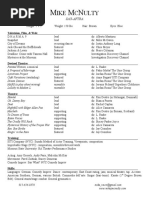 Mike Mcnulty Resume