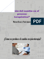 Evolución Del Cambio en El Proceso Terapéutico