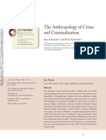 Anthropology of Crime and Criminalization