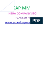 Intra Company Sto: Sap MM