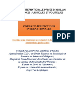 Cours Juridictions Internationales 2022