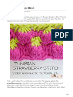 Tunisian Strawberry Stitch