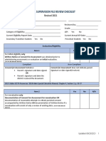 2021 GSFR General Checklist