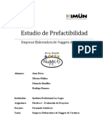 Informe Final Prefactibilidad Proyecto Nuggets de Verduras