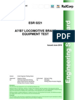 A7 B7 Locomotive Brake Equipment Test