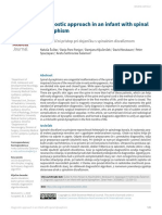 Diagnostic Approach in An Infant With Spinal Dysraphism: Medical