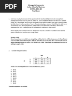 Managerial Economics Indian School of Business DHM 1, 2021-22 Final Exam