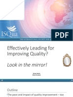 Effectively Leading For Improving Quality - Look in The Mirror