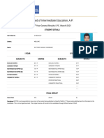 Board of Intermediate Education, A.P.: 2 Year General Results I.P.E. March-2021