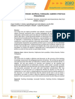 Profissão Professor: Docência, Formação, Saberes E Práticas Pedagógicas