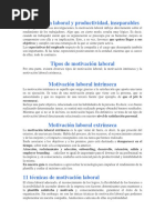 Motivación Laboral y Productividad