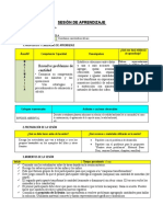 Sesión de Aprendizaje Matemática