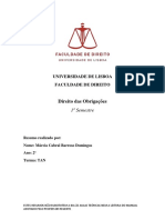 Direito Das Obrigaçoes I Resumos Márcia Cabral Barroso