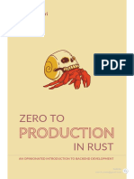 Zero To Production in RUST True PDF Later