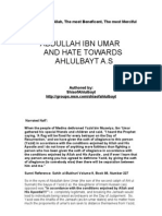 Abdullah Ibn Umar and Hate Towards Ahlulbayt