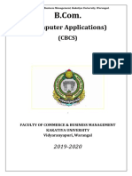 BCom Computer Applications I Sem