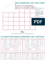 ABC Data Sheet. Checklist