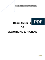 Reglamento de Seguridad e Higiene Minpoza