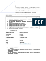 Curriculum Vitae Descriptivo