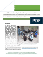 Methodes Et Outils Participatifs Dans Le Developpement Communautaire