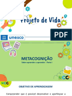 1 Série - Aula 22 - Projeto de Vida - Metacognição I