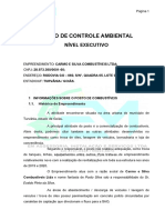 PCA-Plano de Controle Ambiental