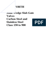 Walworth Solid Wedge Slab Gate Valves Carbon Steel and Stainless Steel Class 150 To 900