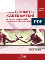 Kake Kumite Kakedameshi A Forma Original de Confronto Livre Do Karate