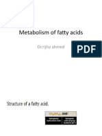 Metabolism of Fatty Acids