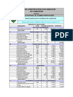 Devis Quantitatif Et Estimatif