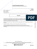 Cambridge Assessment International Education: Chemistry 0620/52 March 2018