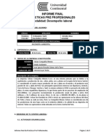 Fomato de Informe Final Modalidad Desempeño Laboral