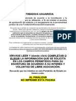 Modelo de Estatutos para Organizaciones Sociales Sin Fines de Lucro