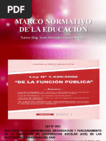 Marco Normativo de La Educación