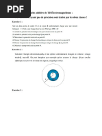 Fiche Additive de TD Électromagnétisme