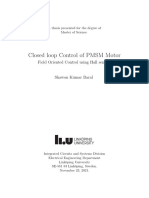 Closed Loop Control of PMSM Motor: Field Oriented Control Using Hall Sensors