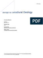 Script To Structural Geology: Educational Material