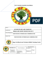 CBLM-Participate in Workplace Communication