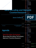 Data Encoding and Malware Countermeasures: Aaron Sedlacek