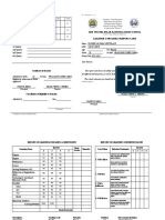 Report On Attendance: Gen. Pio Del Pilar National High School