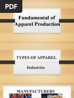 Fundamental of Apparel Production