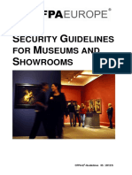 S G M S: Ecurity Uidelines FOR Useums and Howrooms