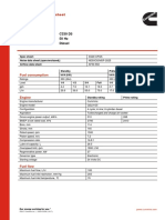 Model: C330 D5 Frequency: 50 HZ Fuel Type: Diesel: Generator Set Data Sheet