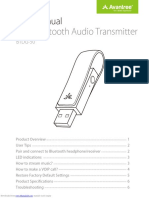 USB Bluetooth Audio Transmitter: User Manual