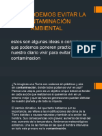 Como Podemos Evitar La Contaminación Ambiental