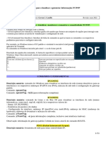 REDES Material Complementar COMANDOS para VISUALIZAR INFORMACOES TCP - IP